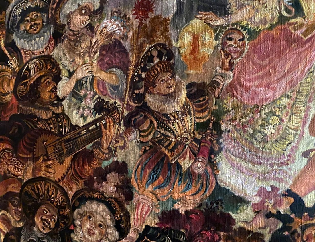 Oil painting Carnival Alexander Arkadievich Litvinov - 9