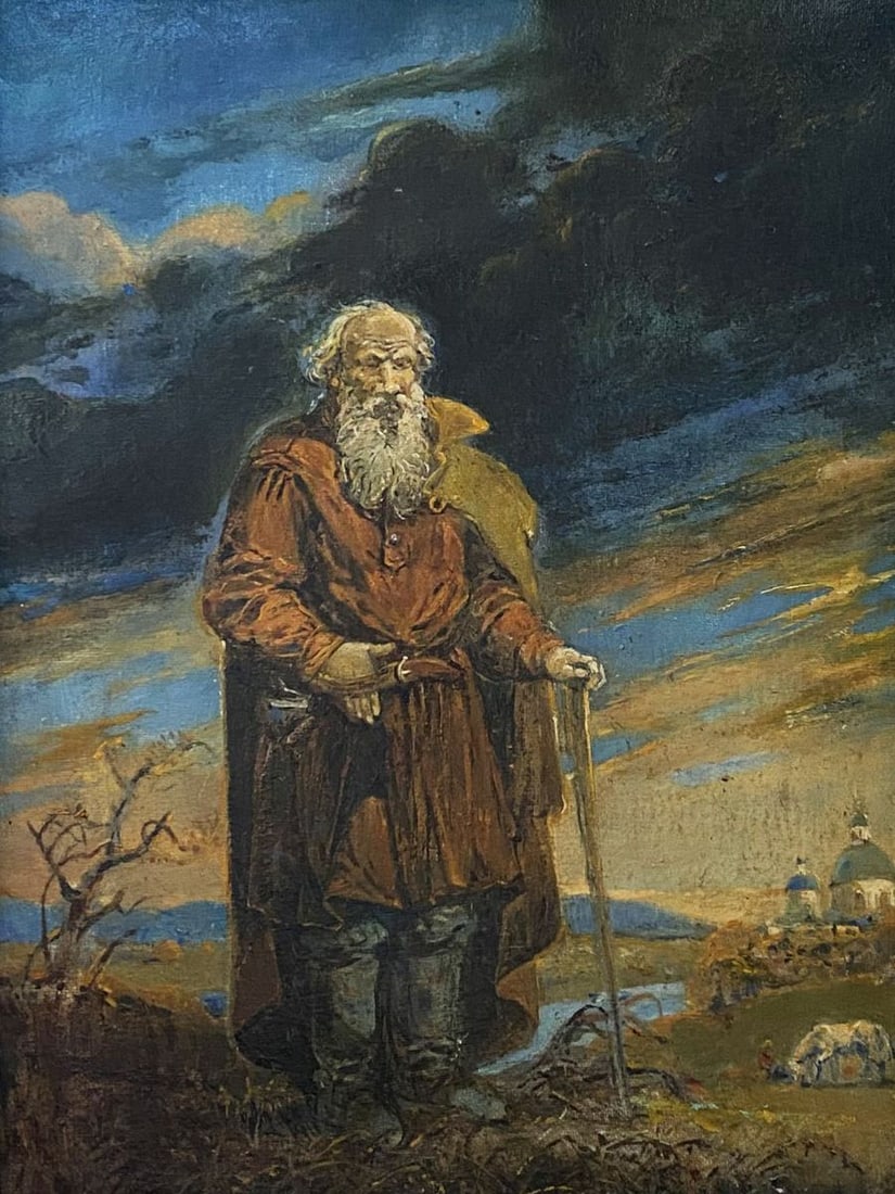 Oil painting Lev Tolstoy Litvinov Oleg Arkad'yevich (1 of 13)