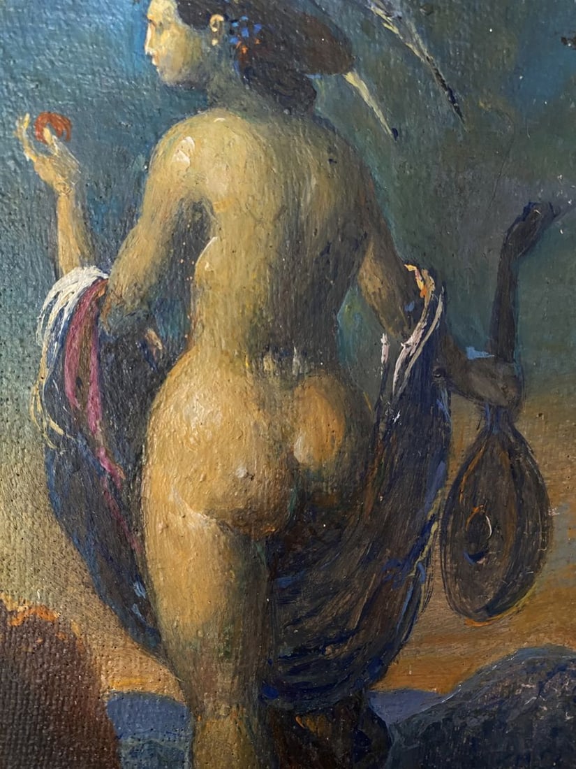 Oil painting Portrait of a naked girl Litvinov Oleg Arkad'yevich - 2