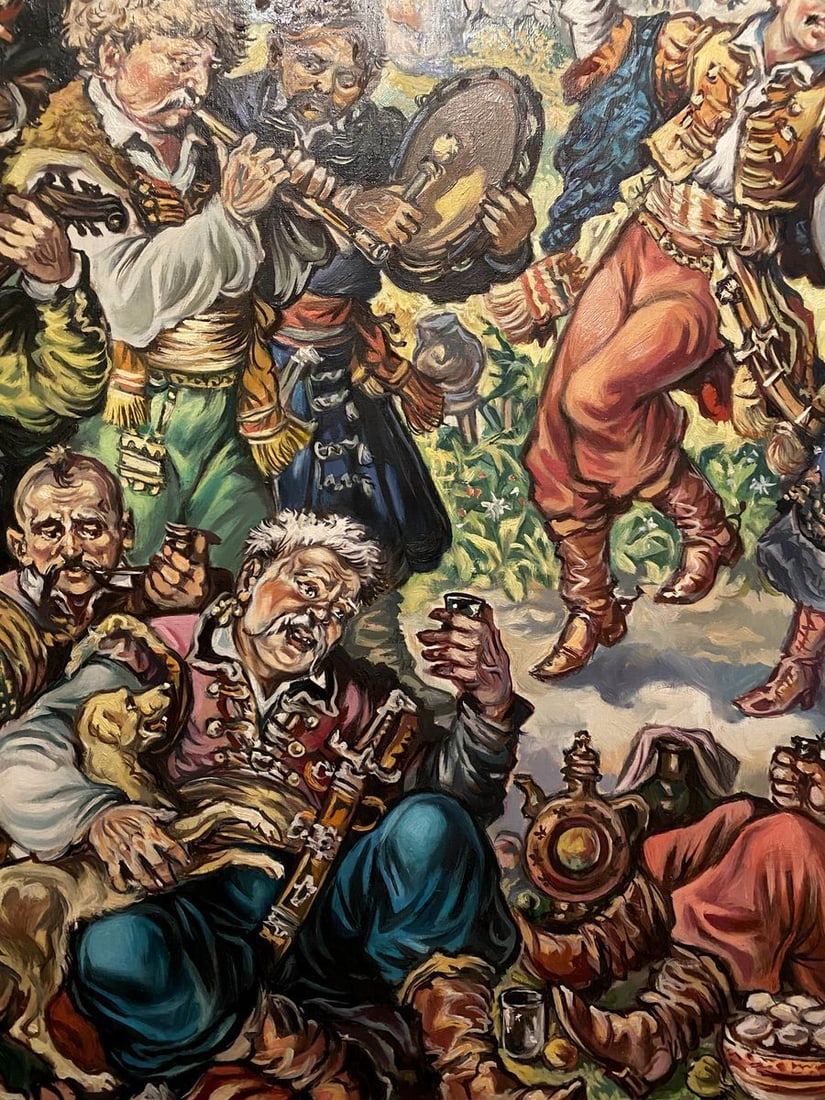 Oil painting Cossack fun Alexander Arkadievich Litvinov - 5