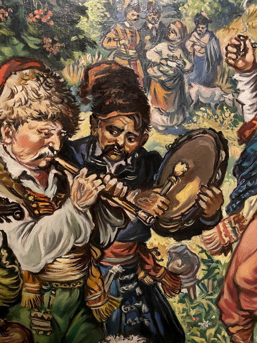 Oil painting Cossack fun Alexander Arkadievich Litvinov - 9