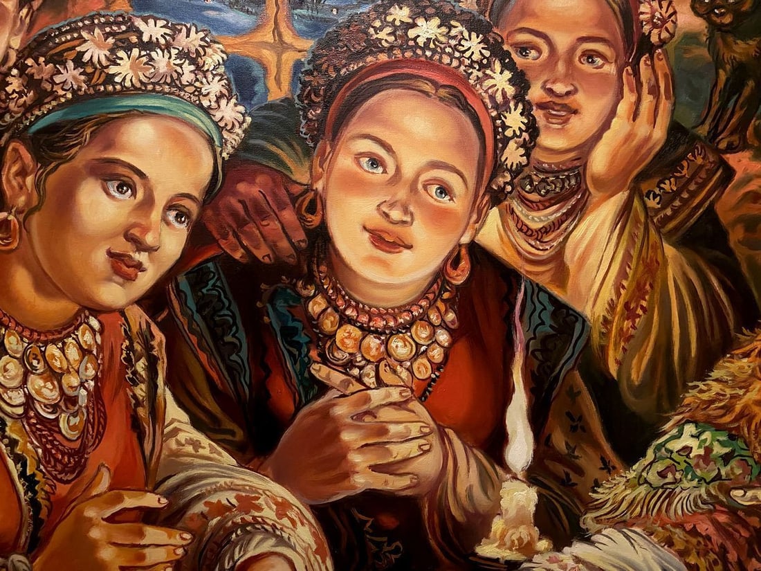 Oil painting Fortune telling Alexander Arkadievich Litvinov - 12