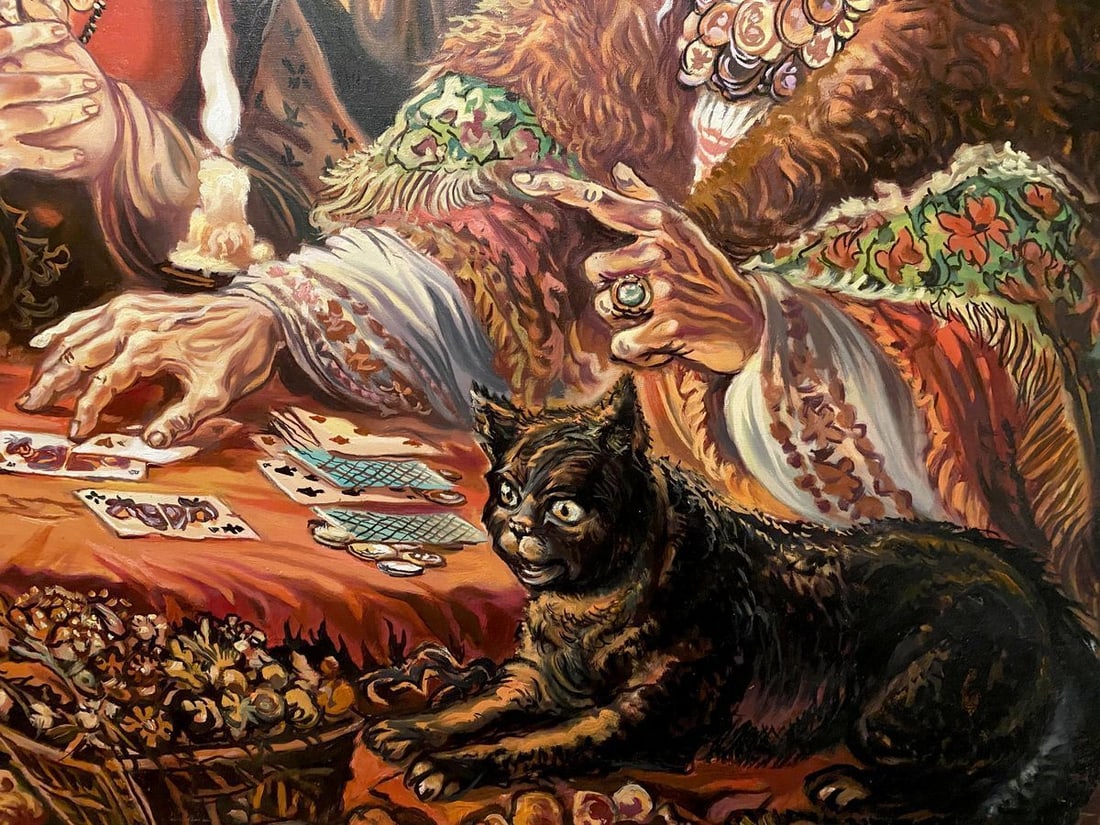Oil painting Fortune telling Alexander Arkadievich Litvinov - 2