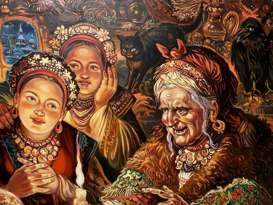 Oil painting Fortune telling Alexander Arkadievich Litvinov - 4