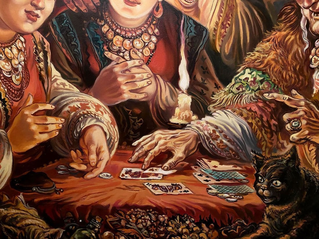 Oil painting Fortune telling Alexander Arkadievich Litvinov - 6