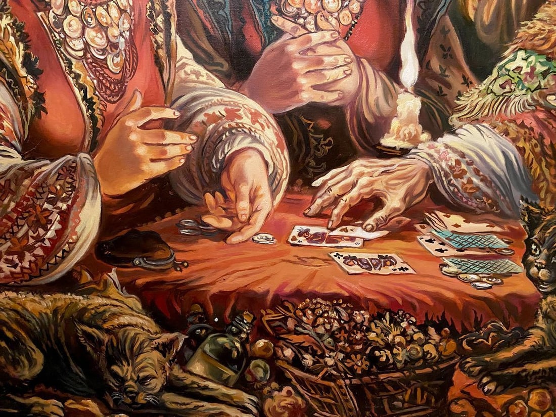 Oil painting Fortune telling Alexander Arkadievich Litvinov - 7