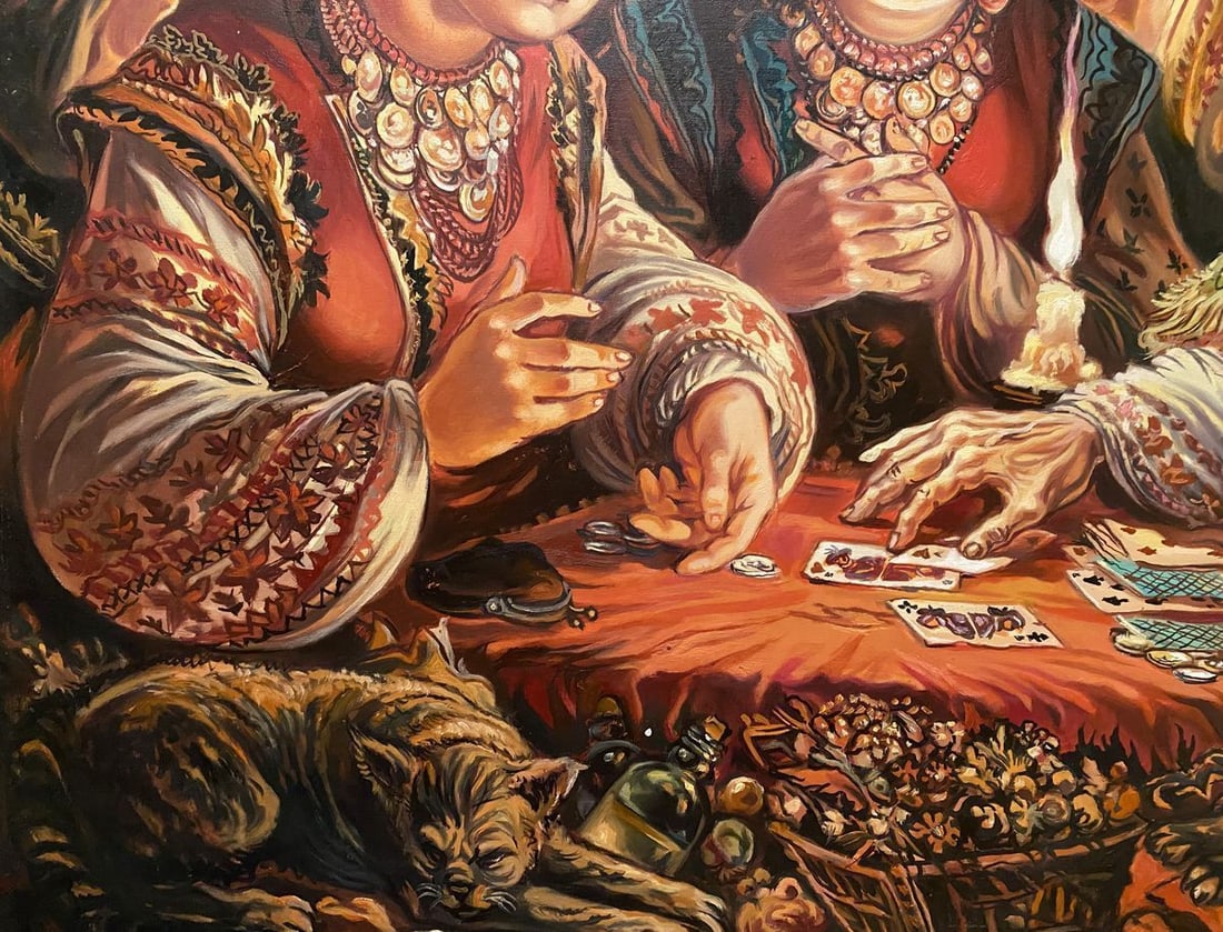 Oil painting Fortune telling Alexander Arkadievich Litvinov - 8