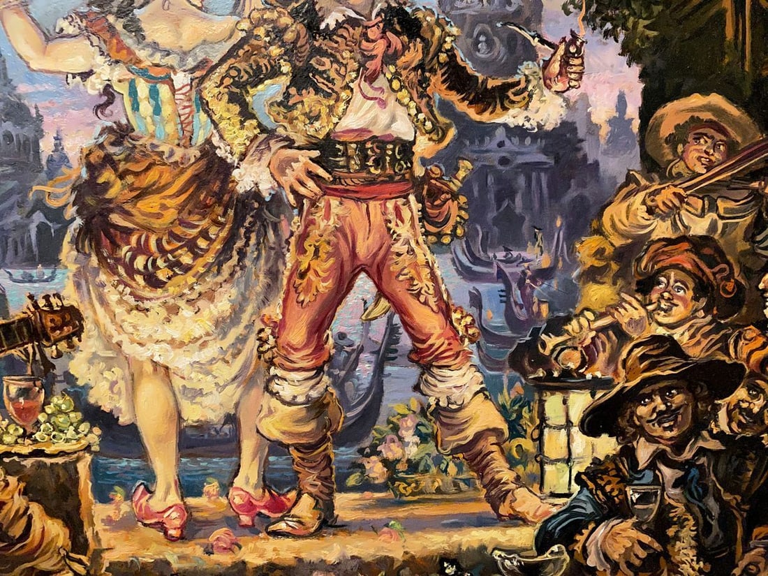 Oil painting Italian dance Alexander Arkadievich Litvinov - 5