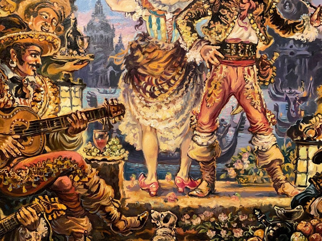 Oil painting Italian dance Alexander Arkadievich Litvinov - 8