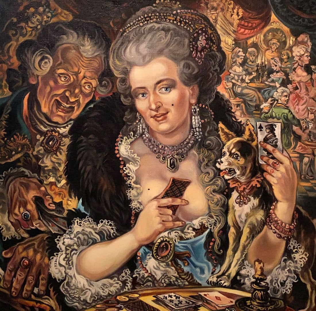 Oil painting Marquise Alexander Arkadievich Litvinov (1 of 9)