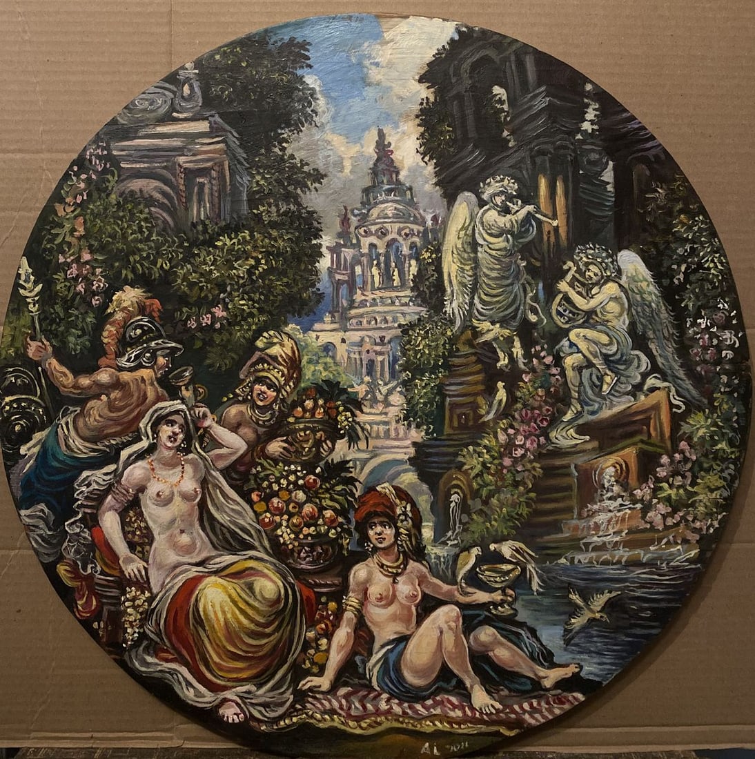 Oil painting Bathers Alexander Arkadievich Litvinov: Title: Oil painting Bathers Alexander Arkadievich Litvinov Description: No.Litv 640 *** ABOUT THIS PAINTING *** * TITLE: "Bathers" * ARTISTS: Alexander Arkadievich Litvinov * SIZE: 50?50 cm/ 14,37?14,