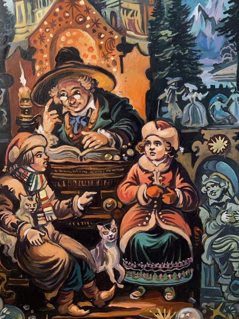 Oil painting Fairy tale Alexander Arkadievich Litvinov - 2
