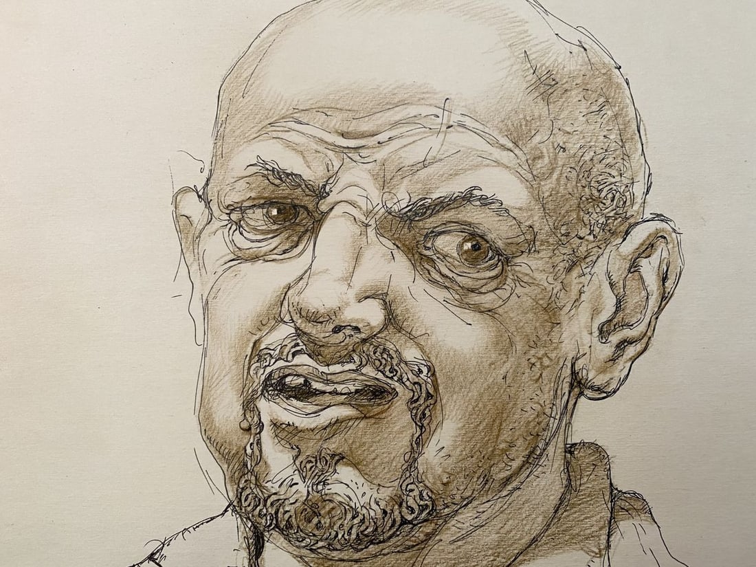 Pencil, mascara, painting Portraits II Litvinov Oleg Arkad'yevich - 5