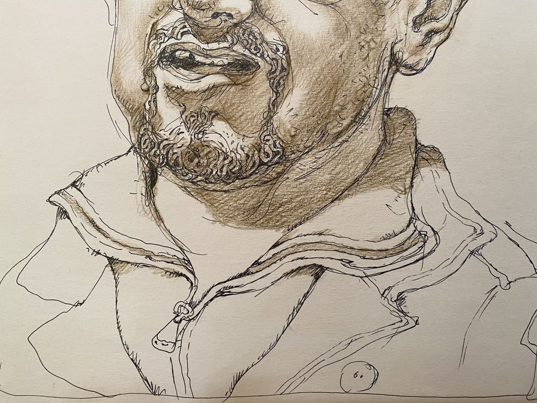 Pencil, mascara, painting Portraits II Litvinov Oleg Arkad'yevich - 6
