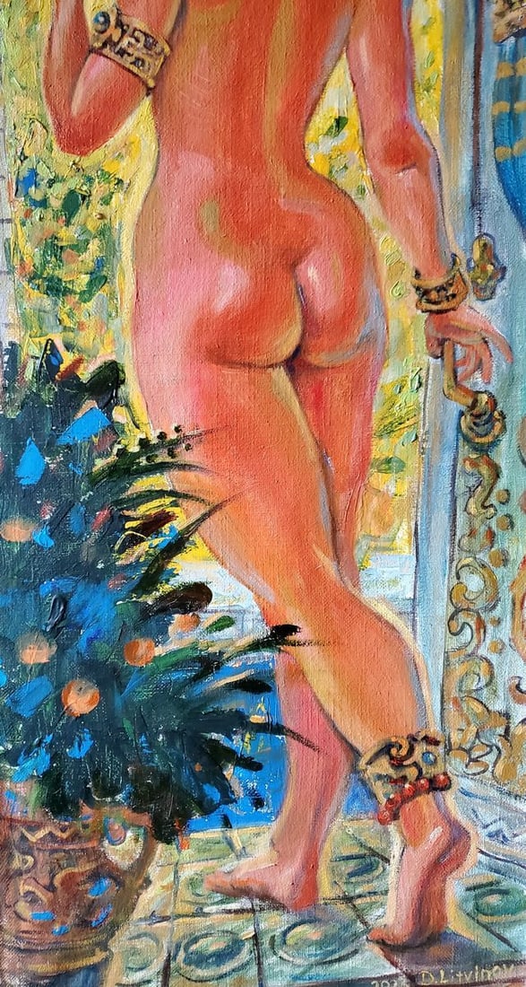 Oil painting Door to the garden Litvinov Daniil Olegovich - 2