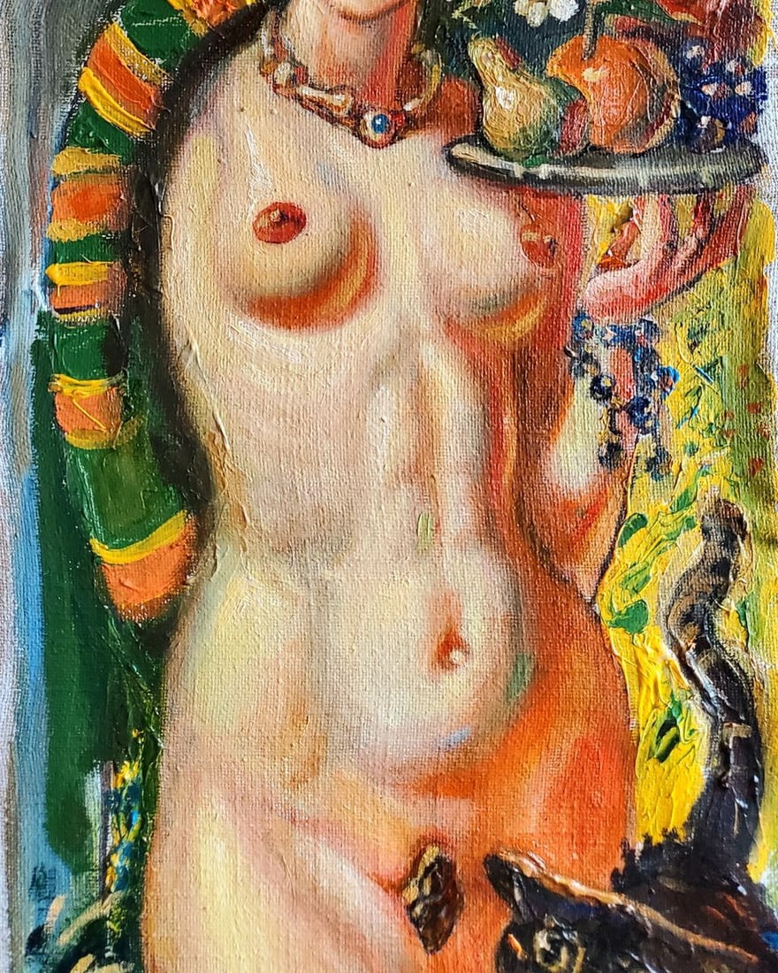 Oil painting Girl with fruit Litvinov Daniil Olegovich - 10