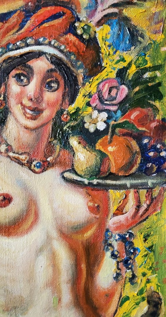 Oil painting Girl with fruit Litvinov Daniil Olegovich - 3
