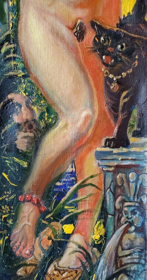 Oil painting Girl with fruit Litvinov Daniil Olegovich - 7