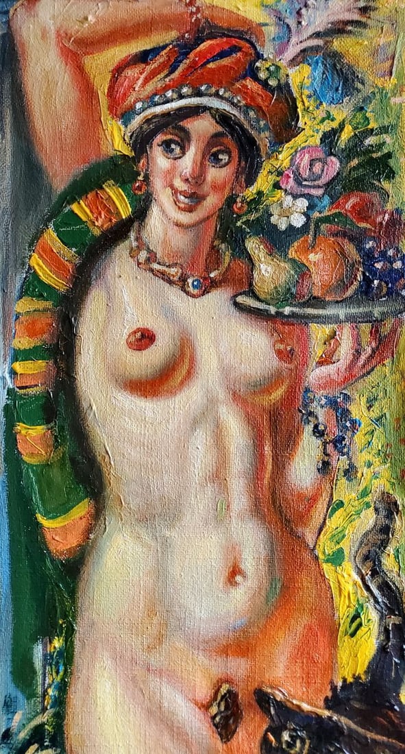 Oil painting Girl with fruit Litvinov Daniil Olegovich - 9