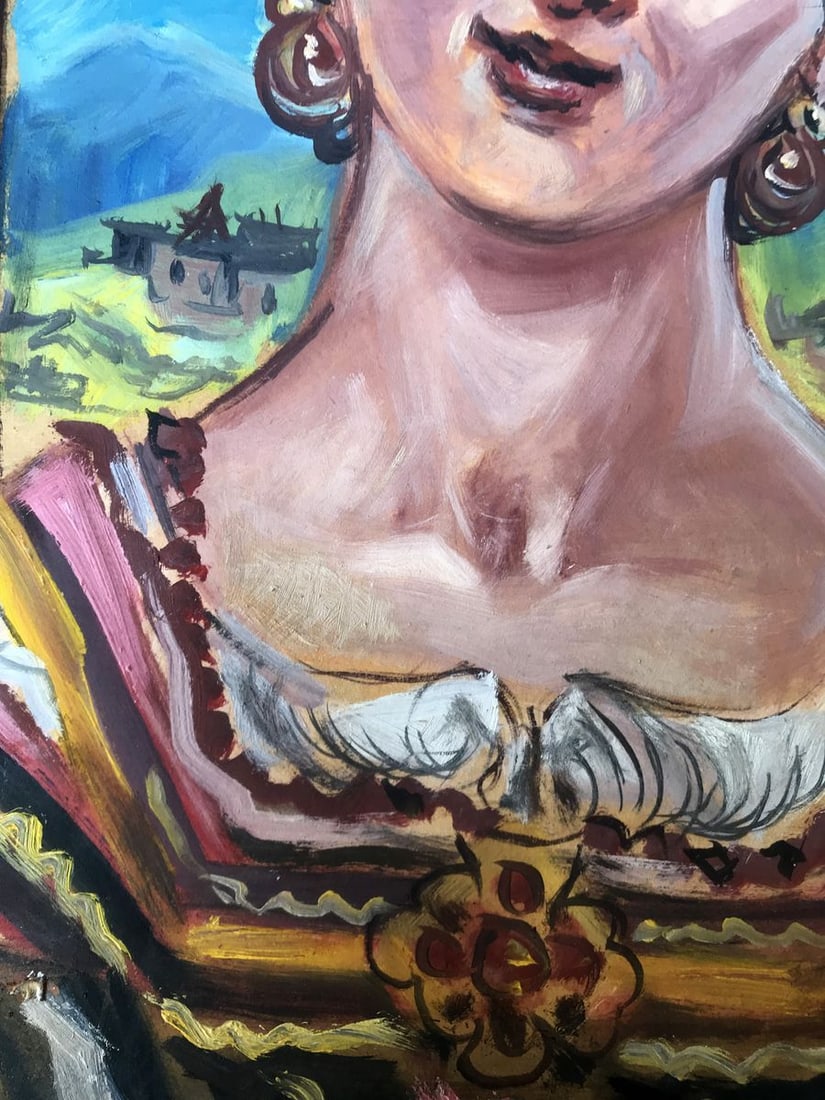 Oil painting Portrait of a woman Alexander Arkadievich Litvinov - 10