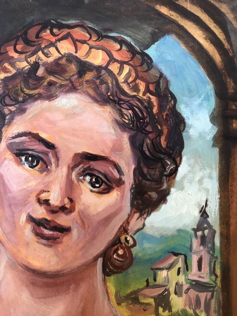Oil painting Portrait of a woman Alexander Arkadievich Litvinov - 5
