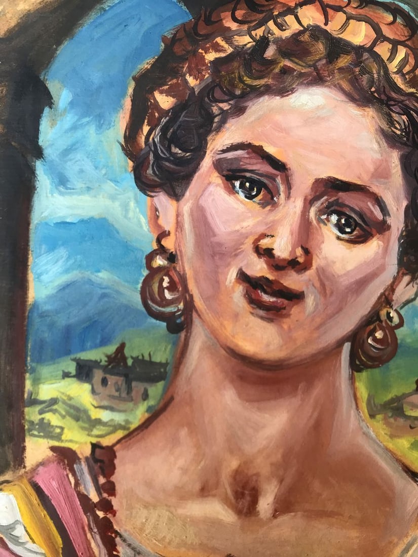 Oil painting Portrait of a woman Alexander Arkadievich Litvinov - 6