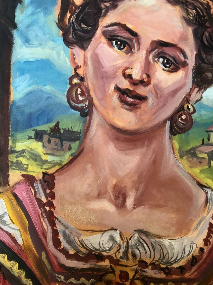 Oil painting Portrait of a woman Alexander Arkadievich Litvinov - 8