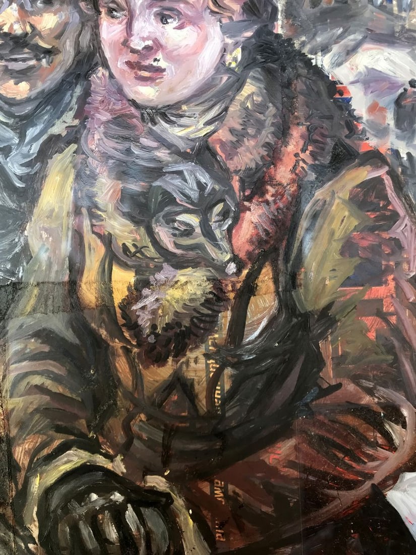 Oil painting Husband and wife Alexander Arkadievich Litvinov - 10