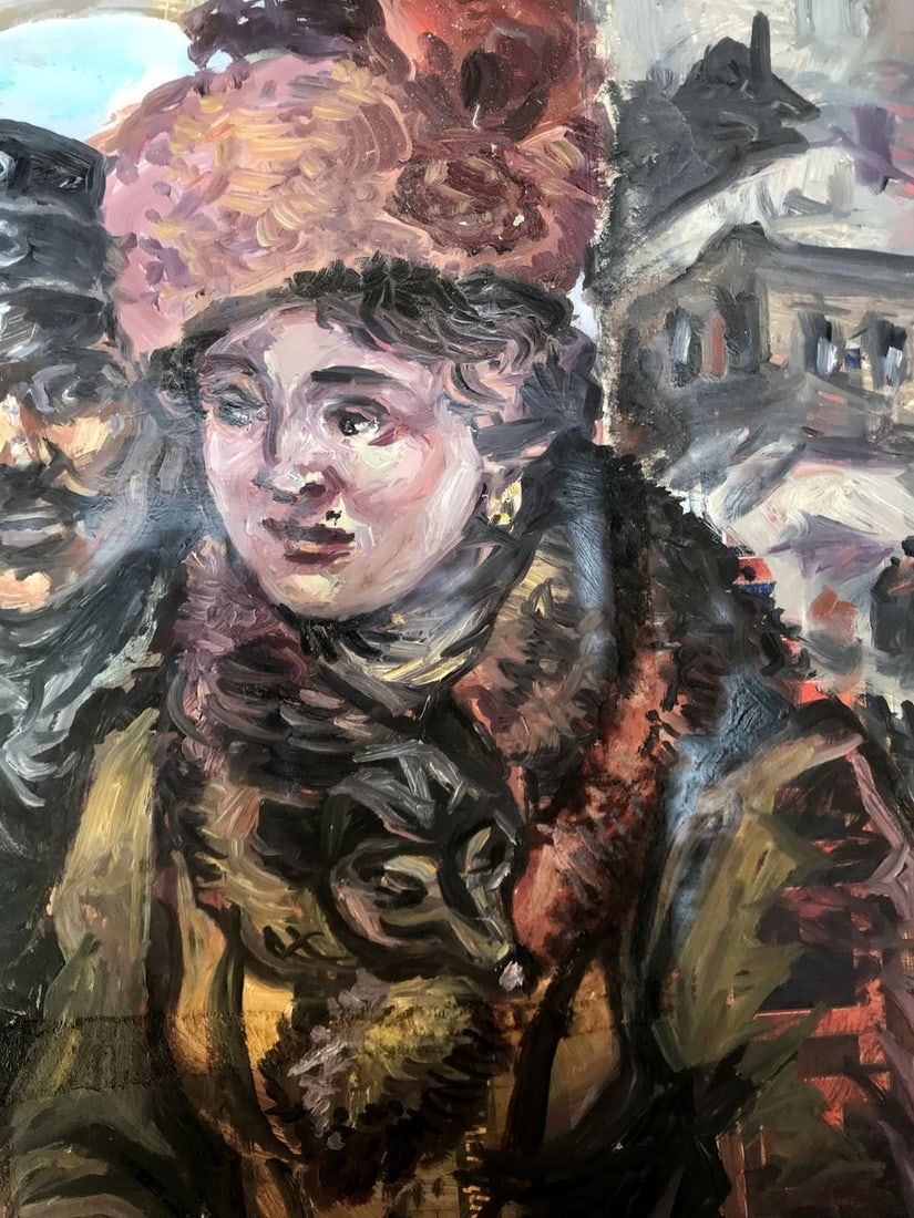 Oil painting Husband and wife Alexander Arkadievich Litvinov - 5