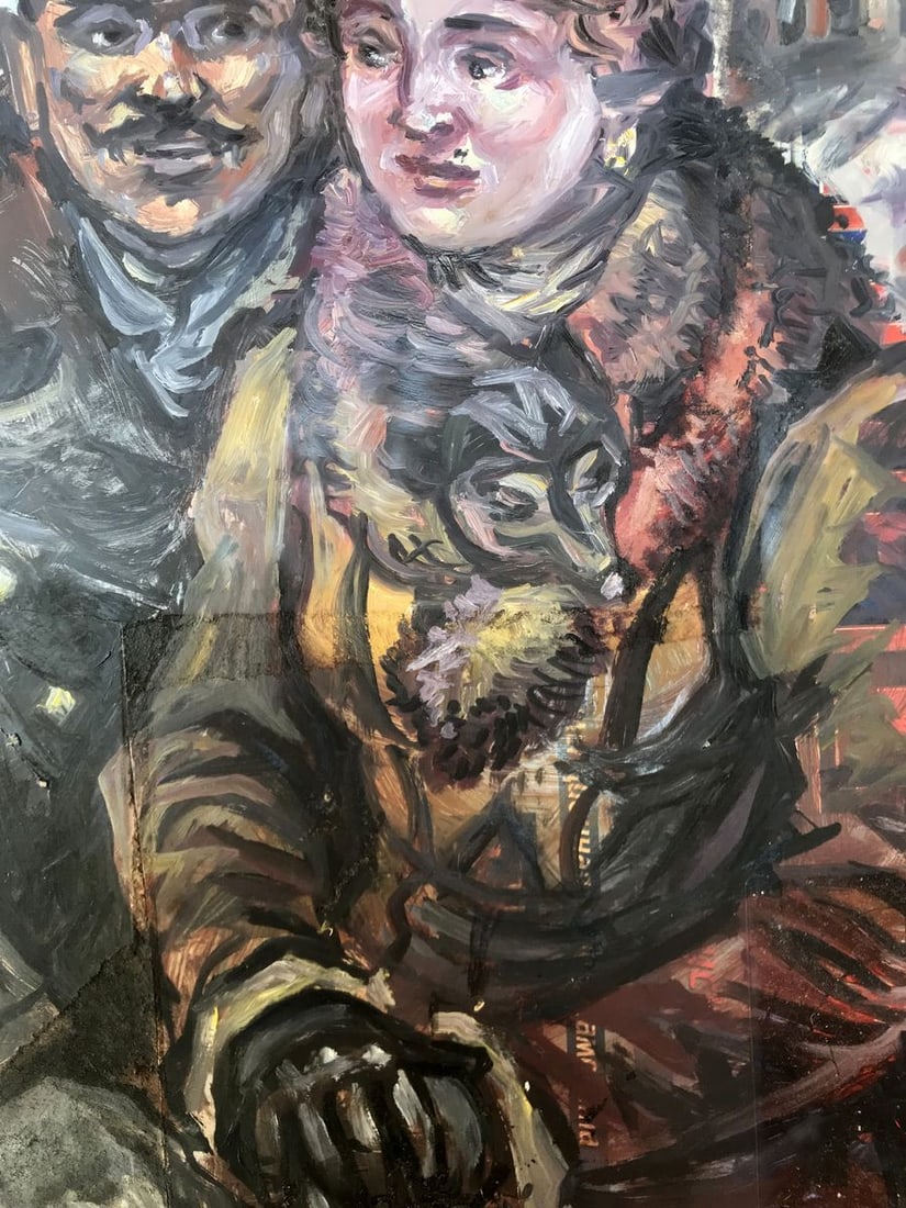 Oil painting Husband and wife Alexander Arkadievich Litvinov - 9
