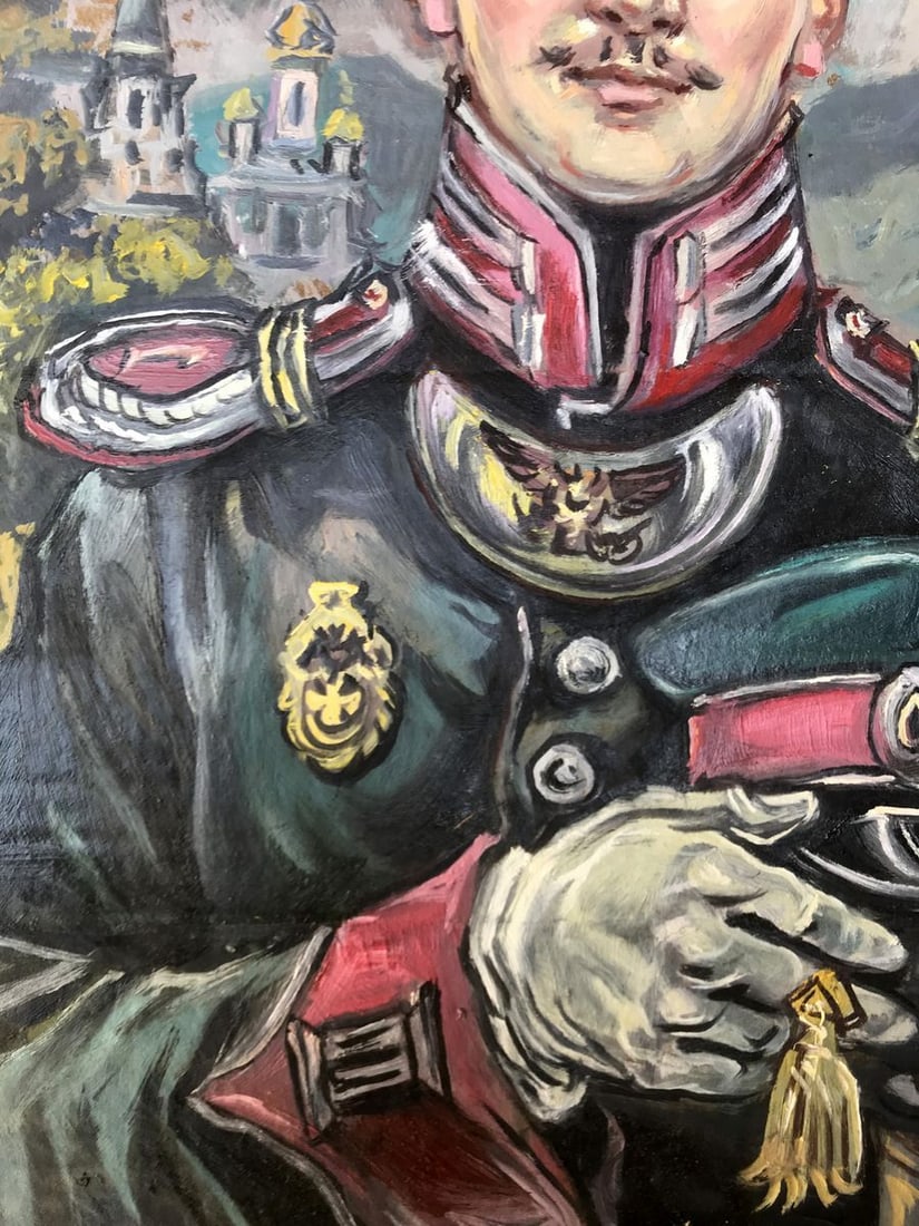 Oil painting Portrait of an officer Alexander Arkadievich Litvinov - 10