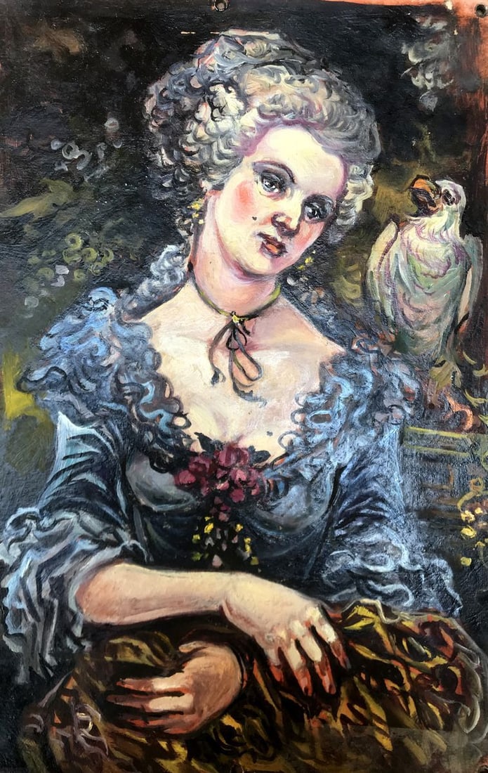 Oil painting Portrait of a woman Alexander Arkadievich Litvinov: Title: Oil painting Portrait of a woman Alexander Arkadievich Litvinov Description: No.AAA2887*** ABOUT THIS PAINTING **** TITLE: "Portrait of a woman"* ARTISTS: Alexander Arkadievich Litvinov* SIZE: 