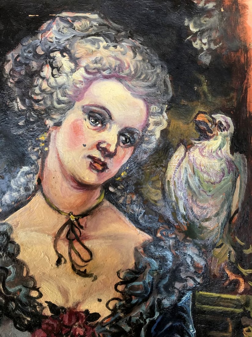 Oil painting Portrait of a woman Alexander Arkadievich Litvinov - 3