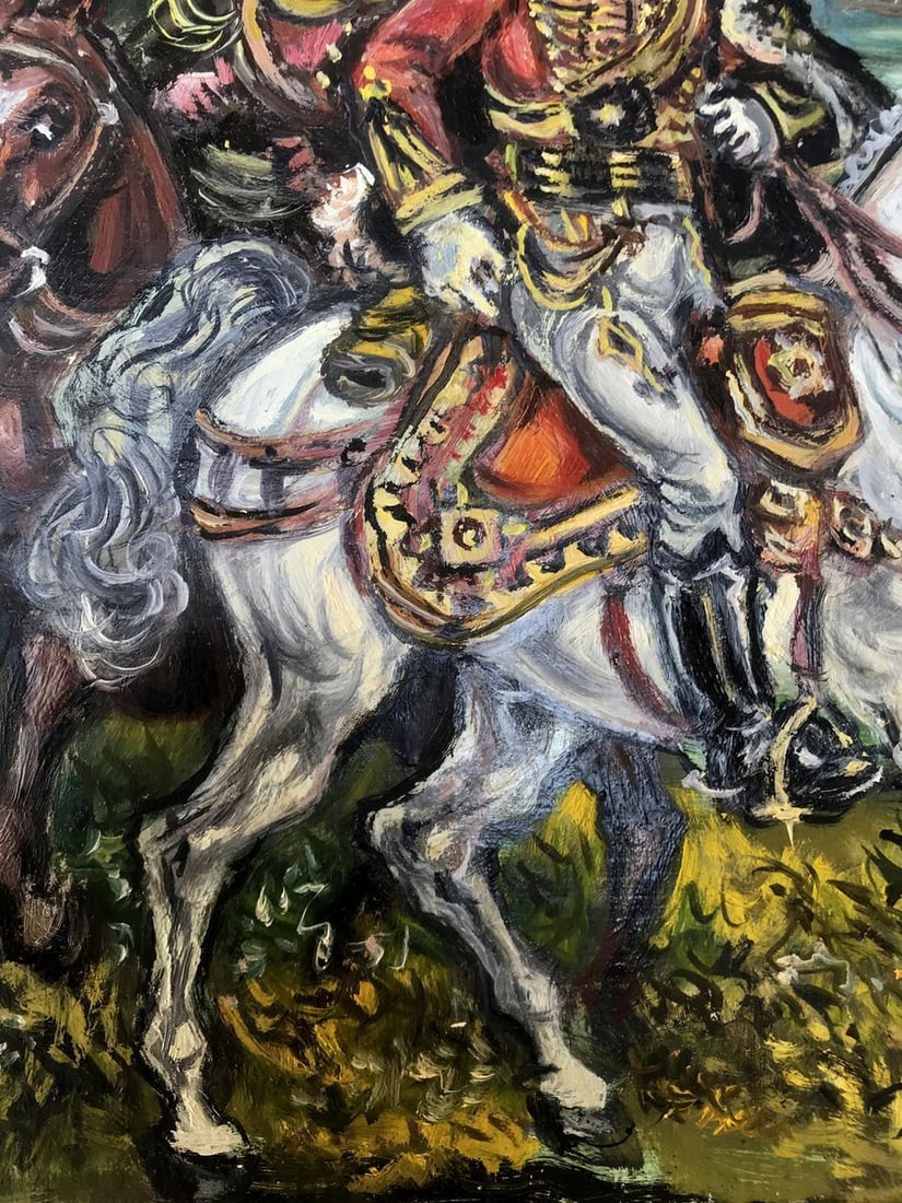 Oil painting Portrait of two officers Alexander Arkadievich Litvinov - 10