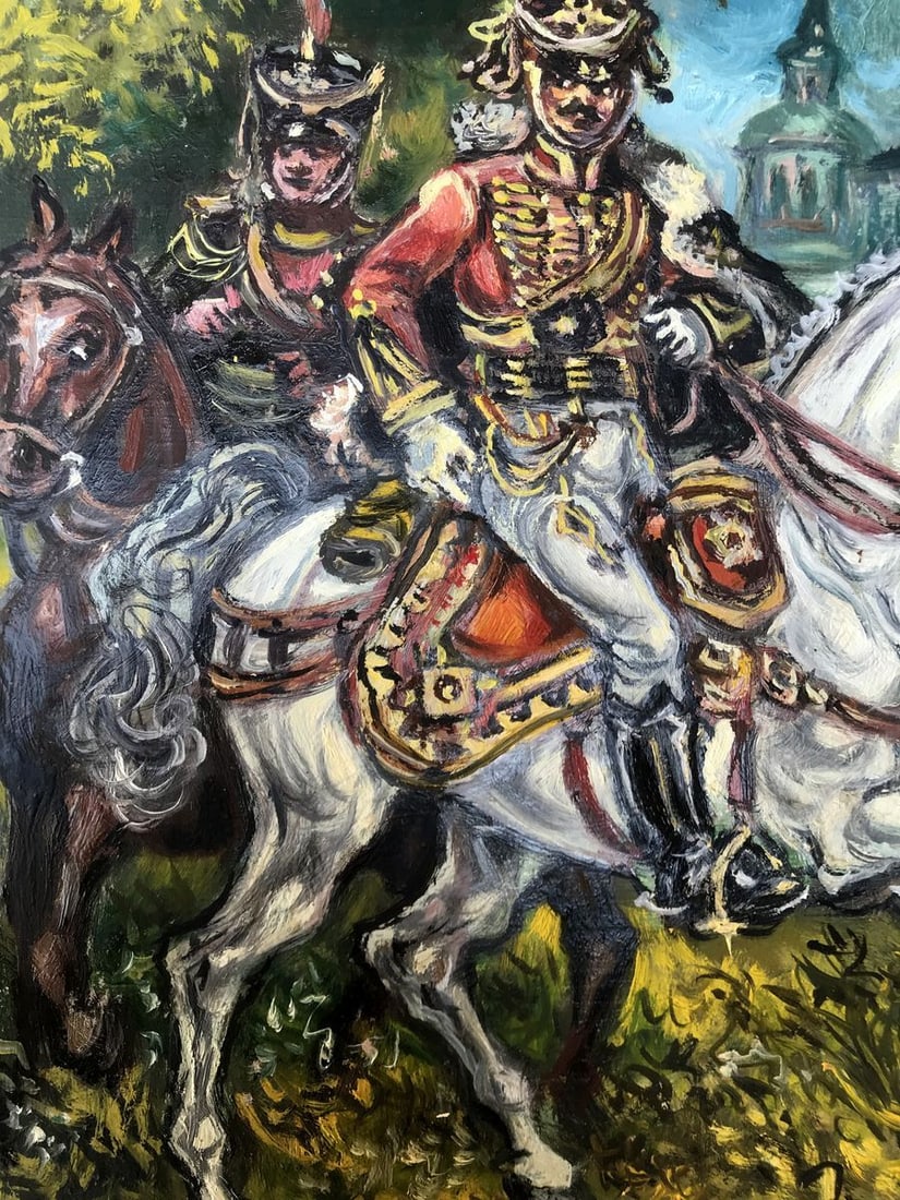 Oil painting Portrait of two officers Alexander Arkadievich Litvinov - 8
