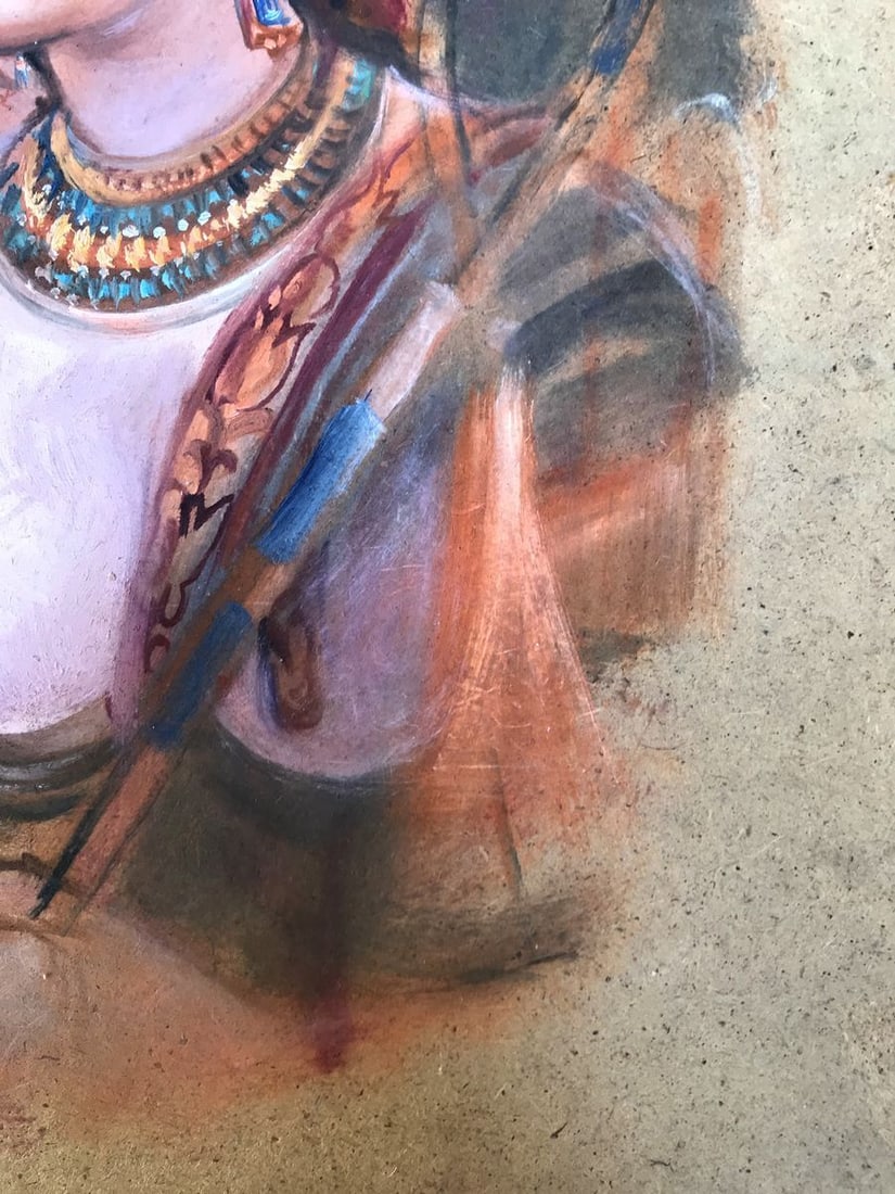 Oil painting Egyptian woman portrait Alexander Arkadievich Litvinov - 11