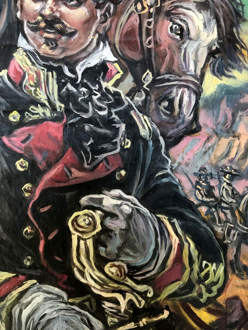 Oil painting Portrait of an officer Alexander Arkadievich Litvinov - 7