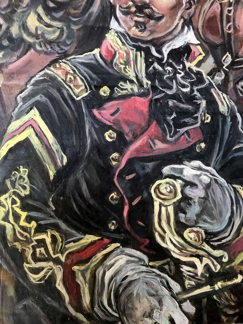 Oil painting Portrait of an officer Alexander Arkadievich Litvinov - 8