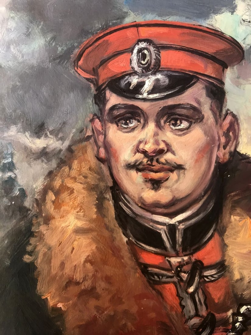 Oil painting Portrait of an officer Alexander Arkadievich Litvinov - 4