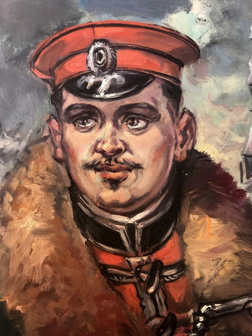 Oil painting Portrait of an officer Alexander Arkadievich Litvinov - 5