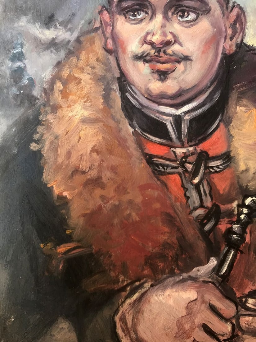 Oil painting Portrait of an officer Alexander Arkadievich Litvinov - 9