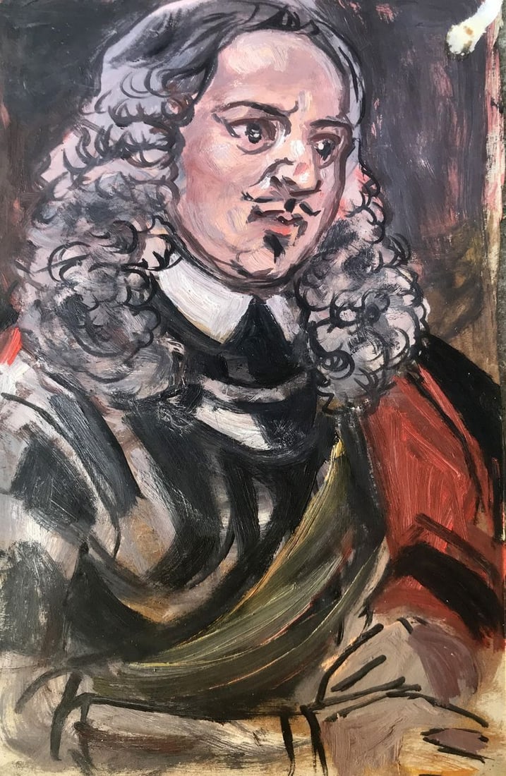Oil painting Duke portrait Alexander Arkadievich Litvinov (1 of 12)