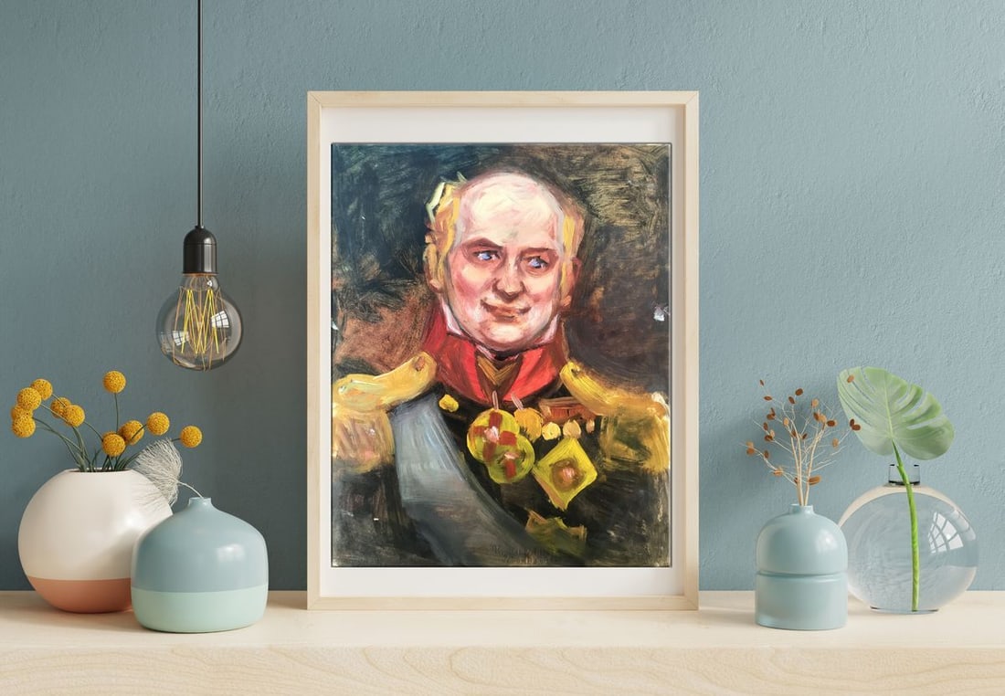 Oil painting Portrait of a General Alexander Arkadievich Litvinov - 2