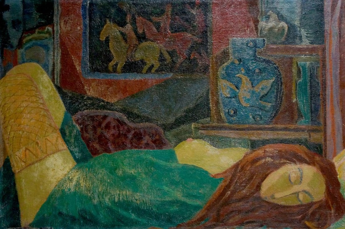 Oil painting Sleeping girl Kachanov Konstantin Silovich (1 of 10)