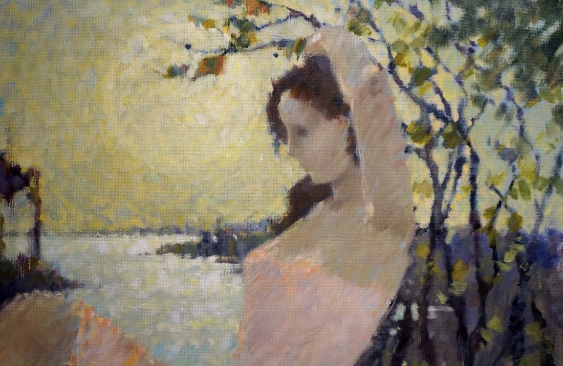 Oil painting Girl near the shore Zhurakovsky Victor Petrovich - 5