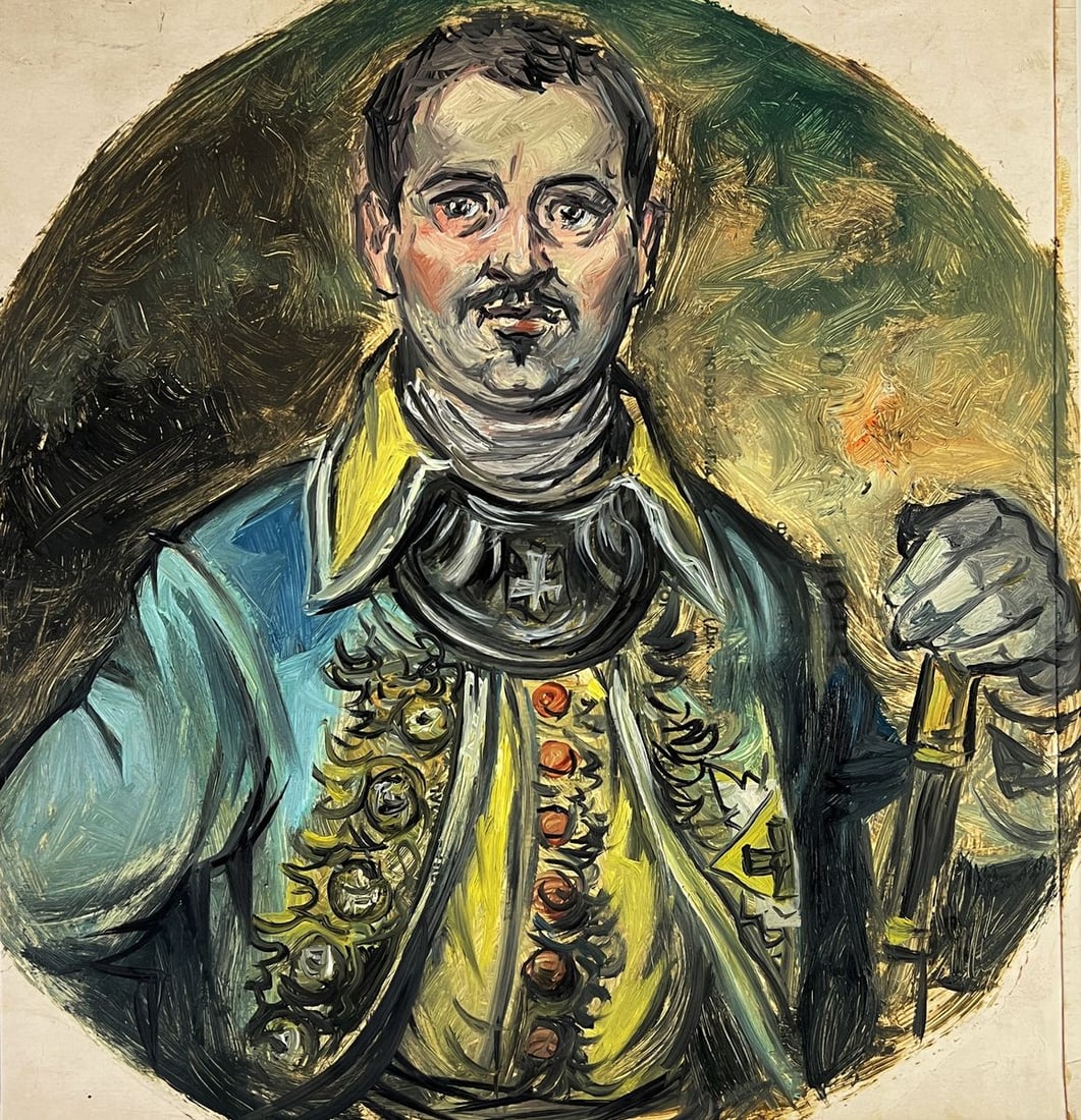 Oil painting A man in a military suit Alexander Litvinov: Title: Oil painting A man in a military suit Alexander Litvinov Description: No.AAA6048*** ABOUT THIS PAINTING **** TITLE: "A man in a military suit"* ARTISTS: Alexander Arkadievich Litvinov* SIZE: 28