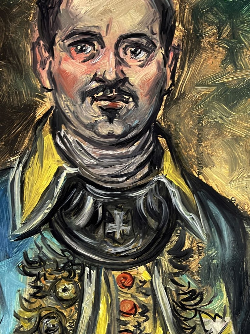 Oil painting A man in a military suit Alexander Litvinov - 3