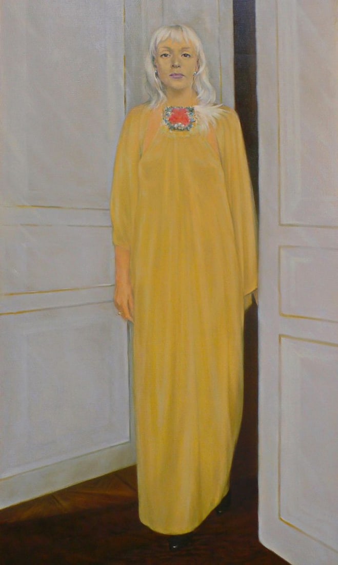 Oil painting Portrait of a woman Vasily Korkishko: Title: Oil painting Portrait of a woman Vasily Korkishko Description: No.Kork 182*** ABOUT THIS PAINTING **** TITLE: "Portrait of a woman" * ARTISTS: Vasily Korkishko* SIZE: 148x84.5 cm/58.26x33.26 in