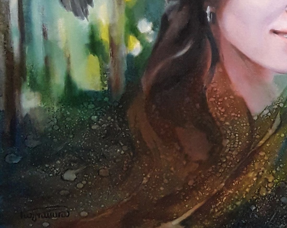 Oil painting Portrait of a woman Vasily Korkishko - 4