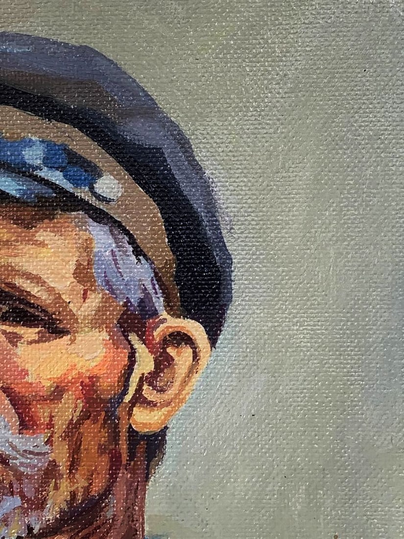 Oil painting Portrait of an elderly man Unknown artist - 6